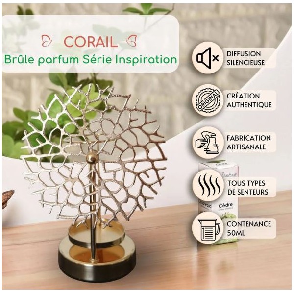 Brûle parfum - Corail