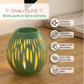 Brûle parfum - Ovali Olive