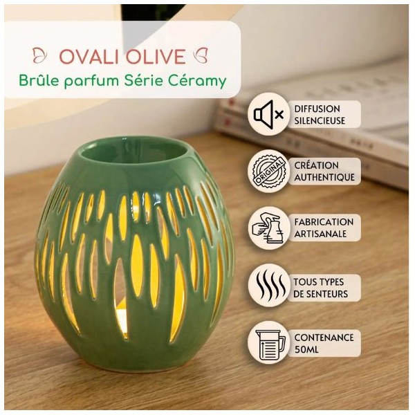 Brûle parfum - Ovali Olive
