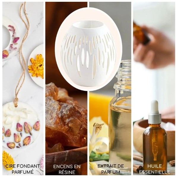 Brûle parfum - Ovali Blanc