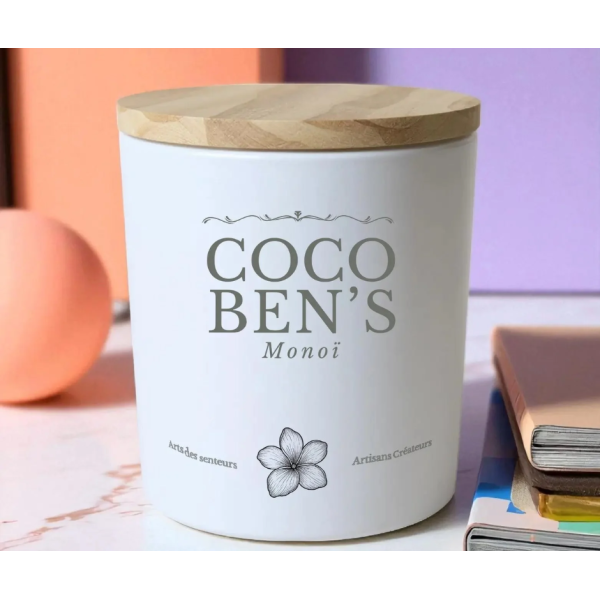 Bougie au parfum de Grasse - Monoï - 200ml
