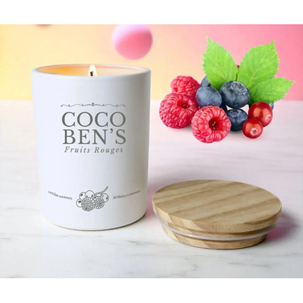Bougie au parfum de Grasse - Fruits rouges - 200ml