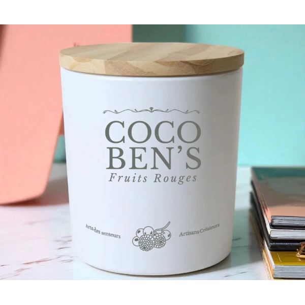 Bougie au parfum de Grasse - Fruits rouges - 200ml