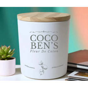 Bougie au parfum de Grasse - Fleur de coton - 200ml
