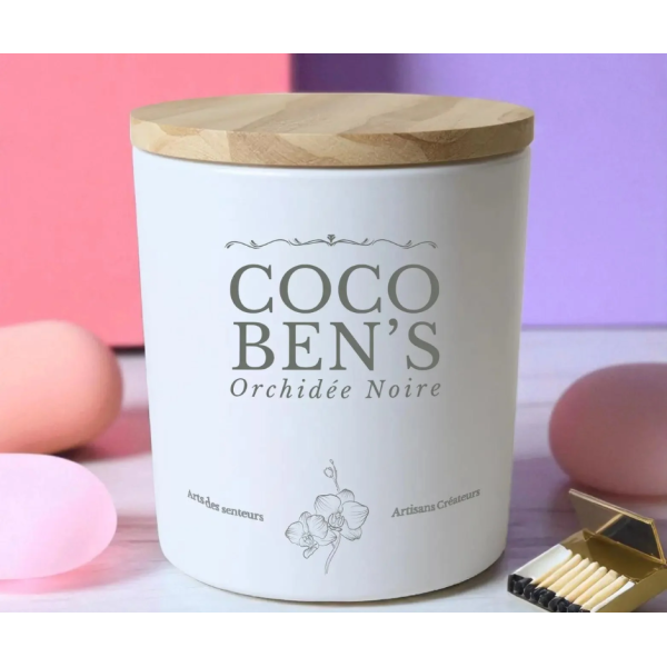 Bougie au parfum de Grasse - Orchidée noire - 200ml