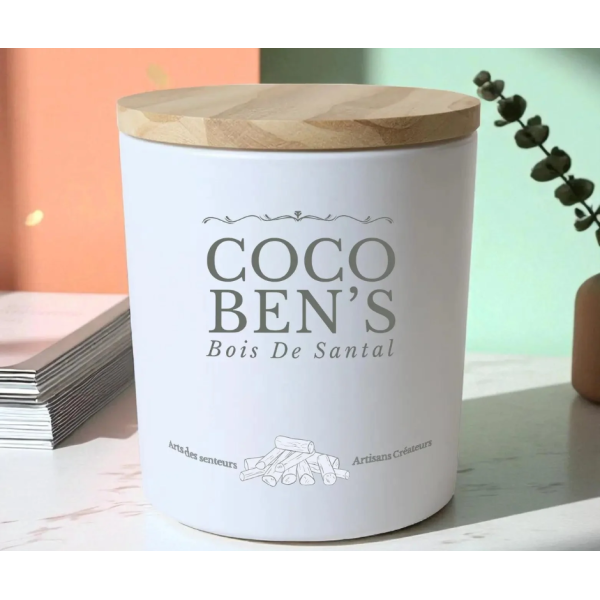 Bougie au parfum de Grasse - Bois de santal - 200ml