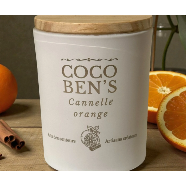 Bougie au parfum de Grasse - Cannelle Orange - 200ml