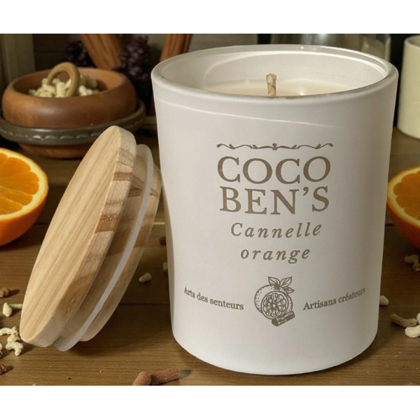 Bougie au parfum de Grasse - Cannelle Orange - 200ml
