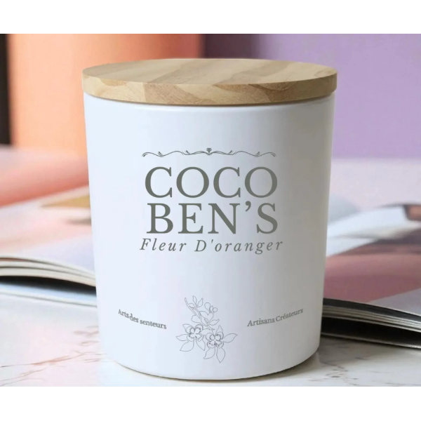 Bougie au parfum de Grasse - Fleur d'oranger - 200ml
