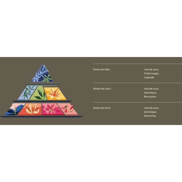 Bougie au parfum de Grasse - Noix de Coco - 200ml