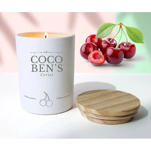 Bougie au parfum de Grasse - Cerise - 200ml