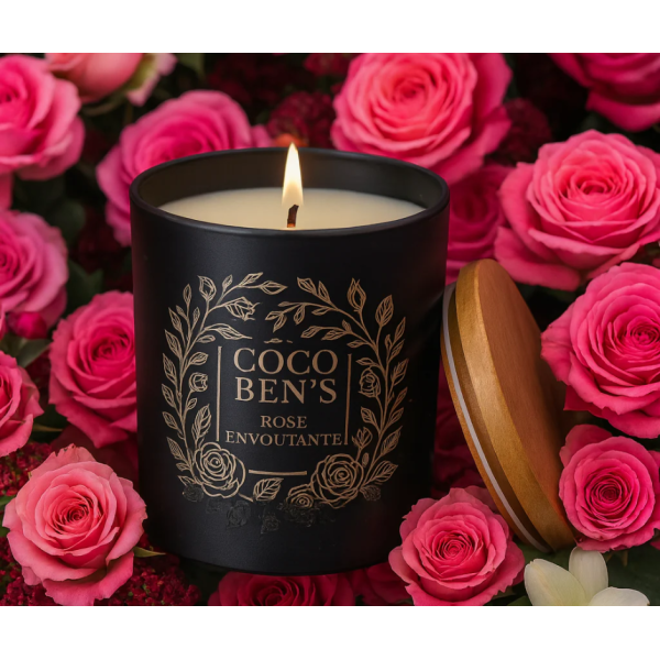 Bougie de Luxe - Rose envoûtante - 300ml