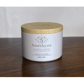 Bougie Lithothérapie - Améthyste - 200 ML