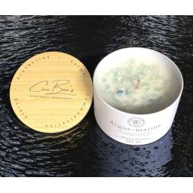 Bougie Lithothérapie - Aigue-Marine - 200 ML