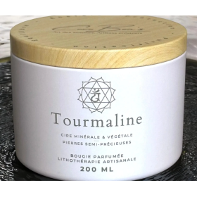 Bougie Lithothérapie - Tourmaline - 200 ML