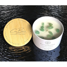 Bougie Lithothérapie - Aventurine - 200 ML