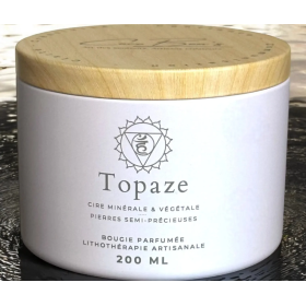 Bougie Lithothérapie - Topaze - 200 ML