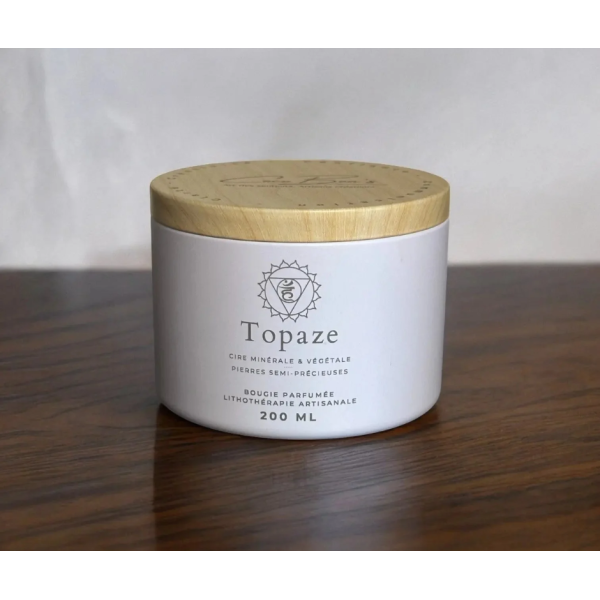 Bougie Lithothérapie - Topaze - 200 ML