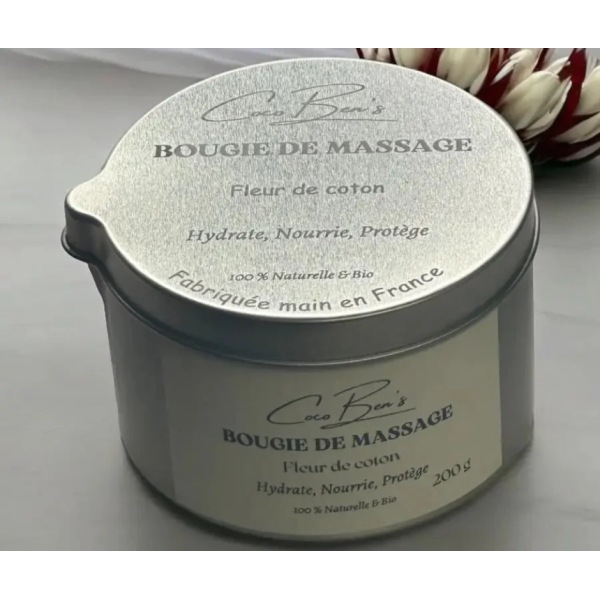Bougie de massage - Fleur de coton - 200 ML