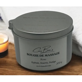 Bougie de massage - Rose - 200 ML