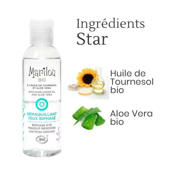 Démaquillant Yeux Biphasé Bio