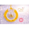 Couronne Cloche Jaune – Fait Main en Crochet