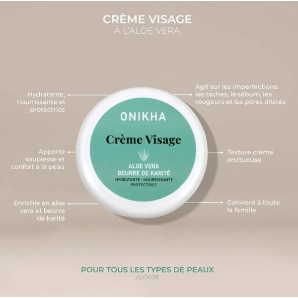 CRÈME VISAGE HYDRATANTE ET PROTECTRICE ALOE VERA